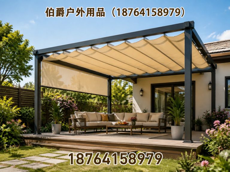 山东户外遮阳棚展示图